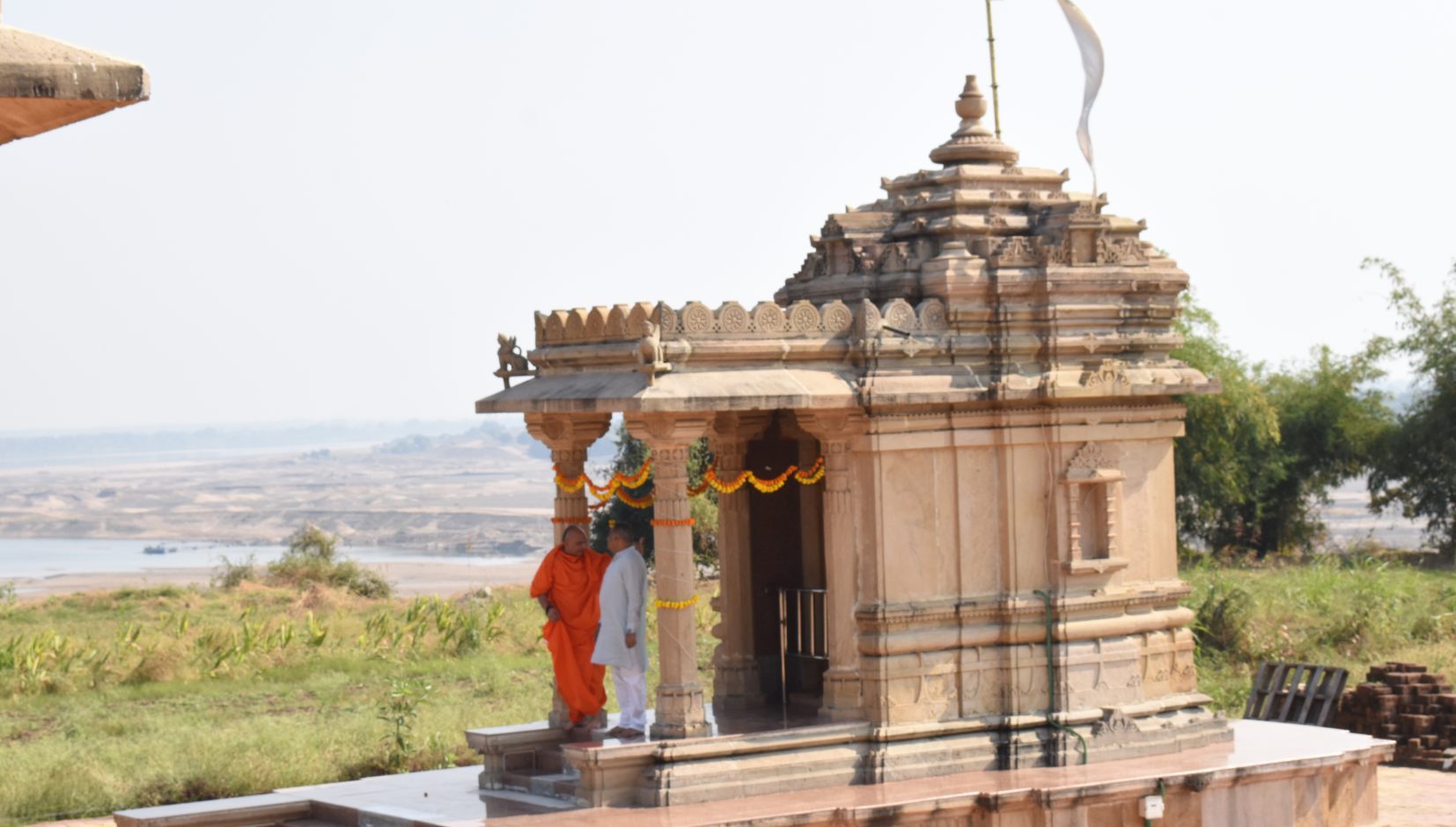 Temple near the sacred river